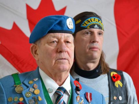 Veterans on Remembrance Day